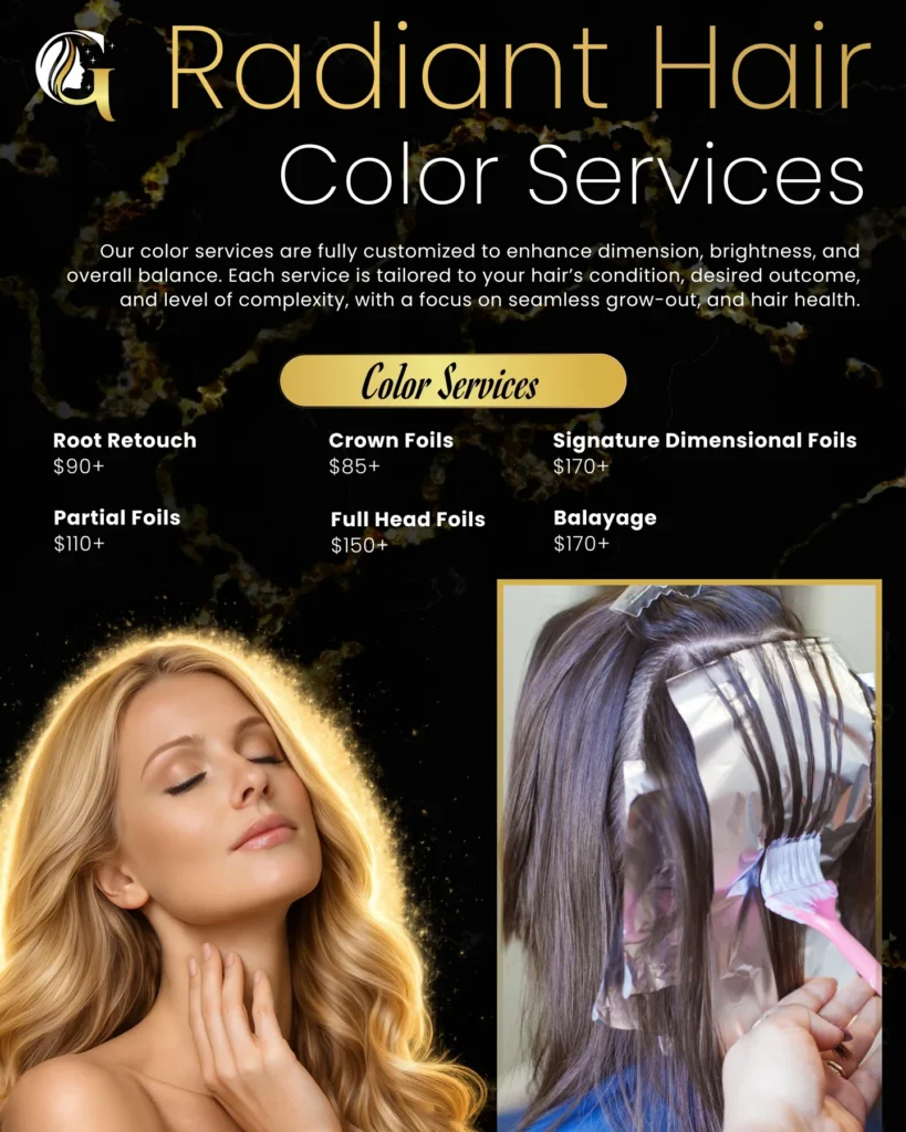 Glowtique — Salon service menu — page 2