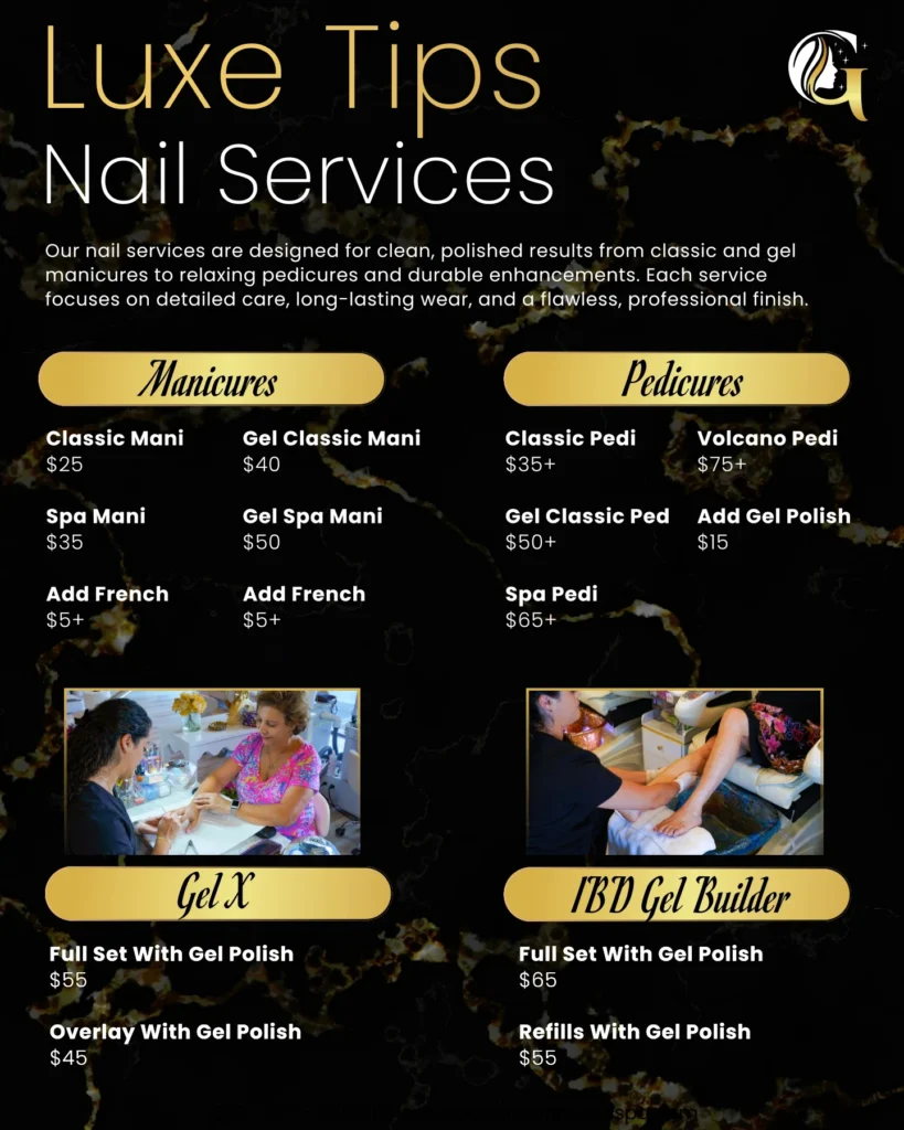 Glowtique — Salon service menu — page 3